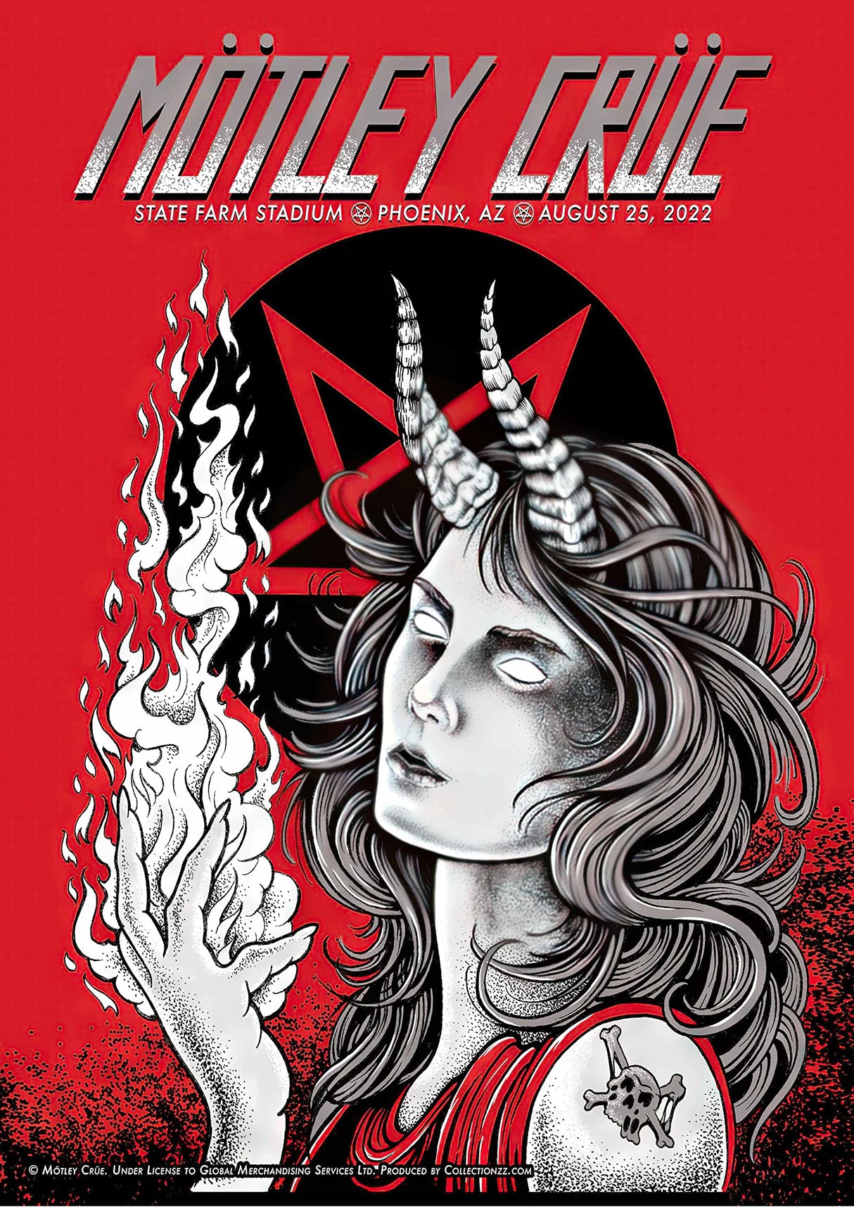 Motley Crue 2 Vintage Gig A2 Size Posters-Pixel Demon