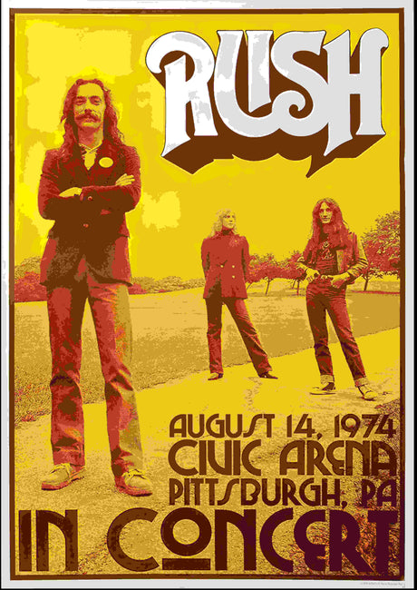 rush Vintage Gig A2 Size Posters-Pixel Demon