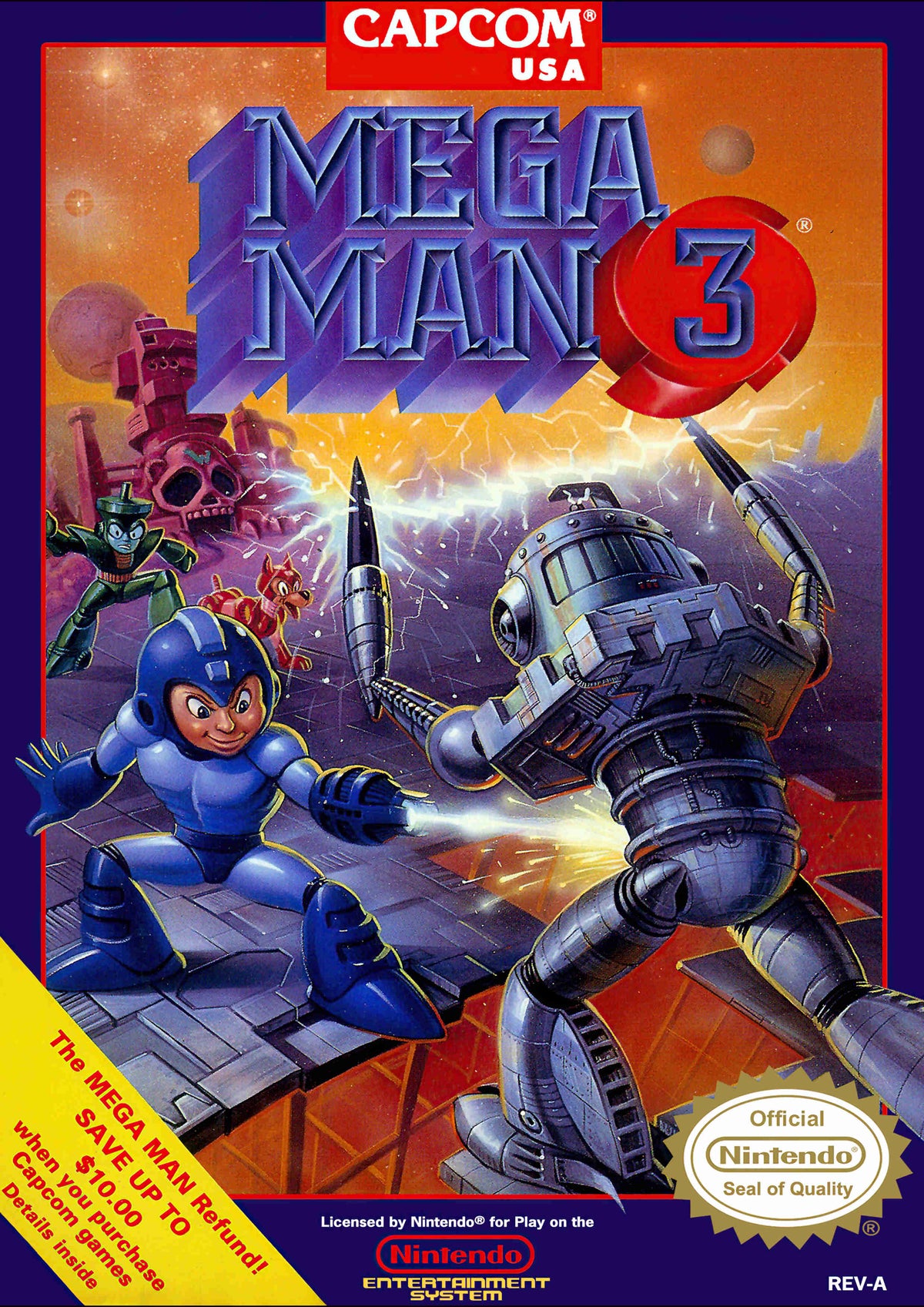 Retro SNES Megaman 3 A2 Size Posters-Pixel Demon