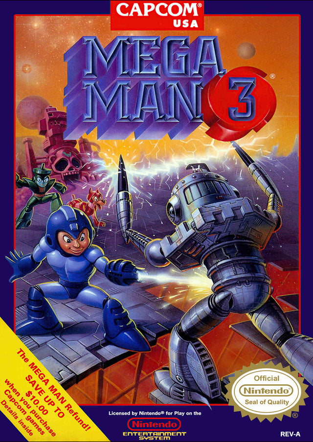 Retro SNES Megaman 3 A2 Size Posters-Pixel Demon
