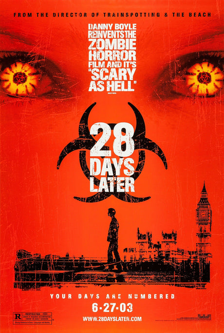 28 days later A2 Size Movie Poster-Pixel Demon