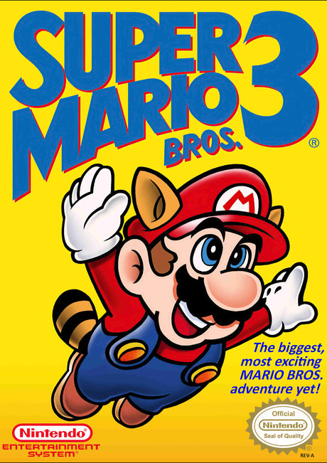 Retro SNES Super Mario bros 3 A2 Size Posters-Pixel Demon