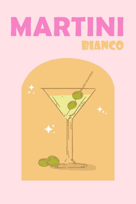 Retro Cocktail Wall Art Martini A2 Size Posters-Pixel Demon