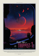 Retro NASA Space Travel Style Trappist A2 Size Posters-Pixel Demon