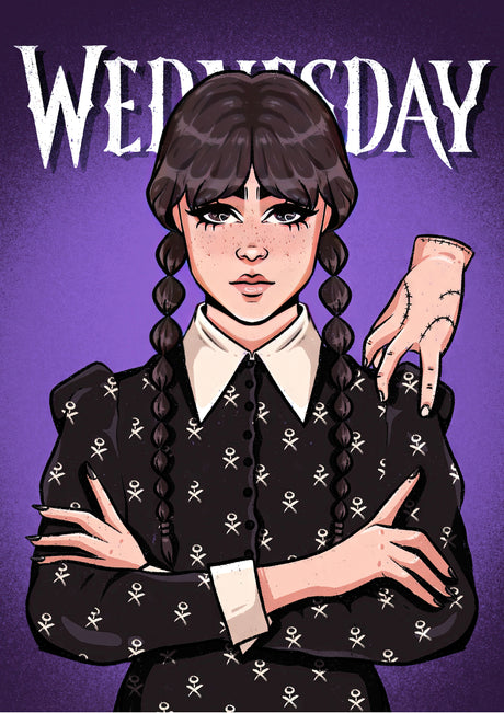 Wednesday Design 18 A3 Size Posters-Pixel Demon