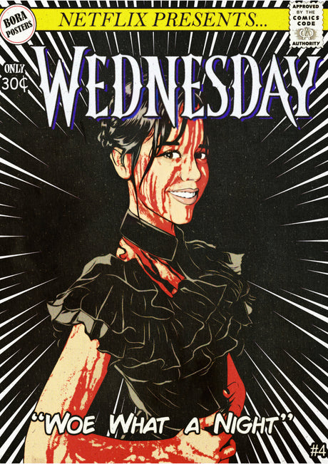 Wednesday Design 5 A4 Size Posters-Pixel Demon