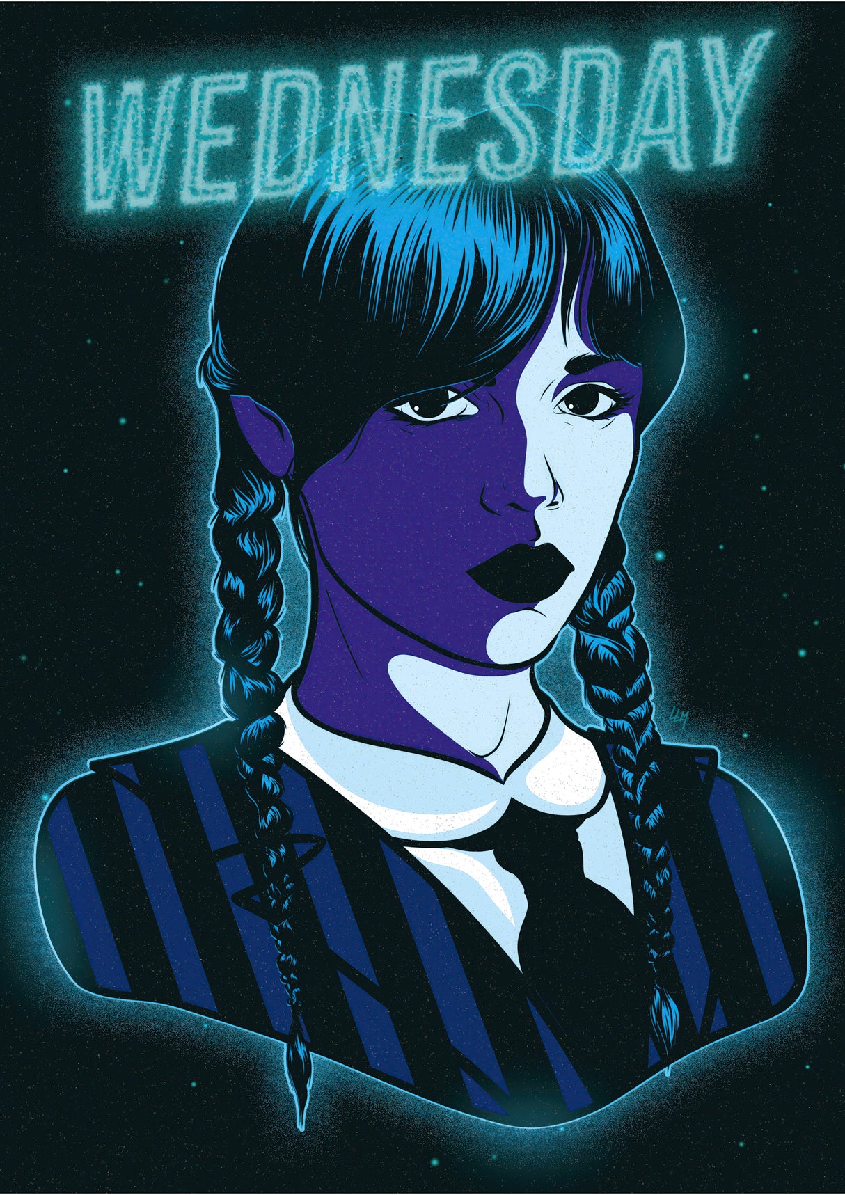 Wednesday Design 7 A2 Size Posters-Pixel Demon
