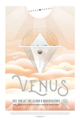 Retro NASA Space Travel Style Venus A2 Size Posters-Pixel Demon