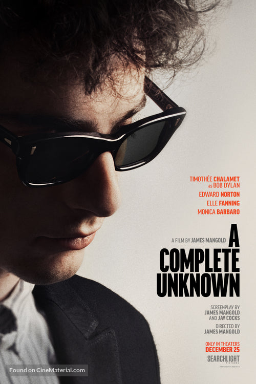 A Complete Unknown Movie Poster A2 Size Version 2