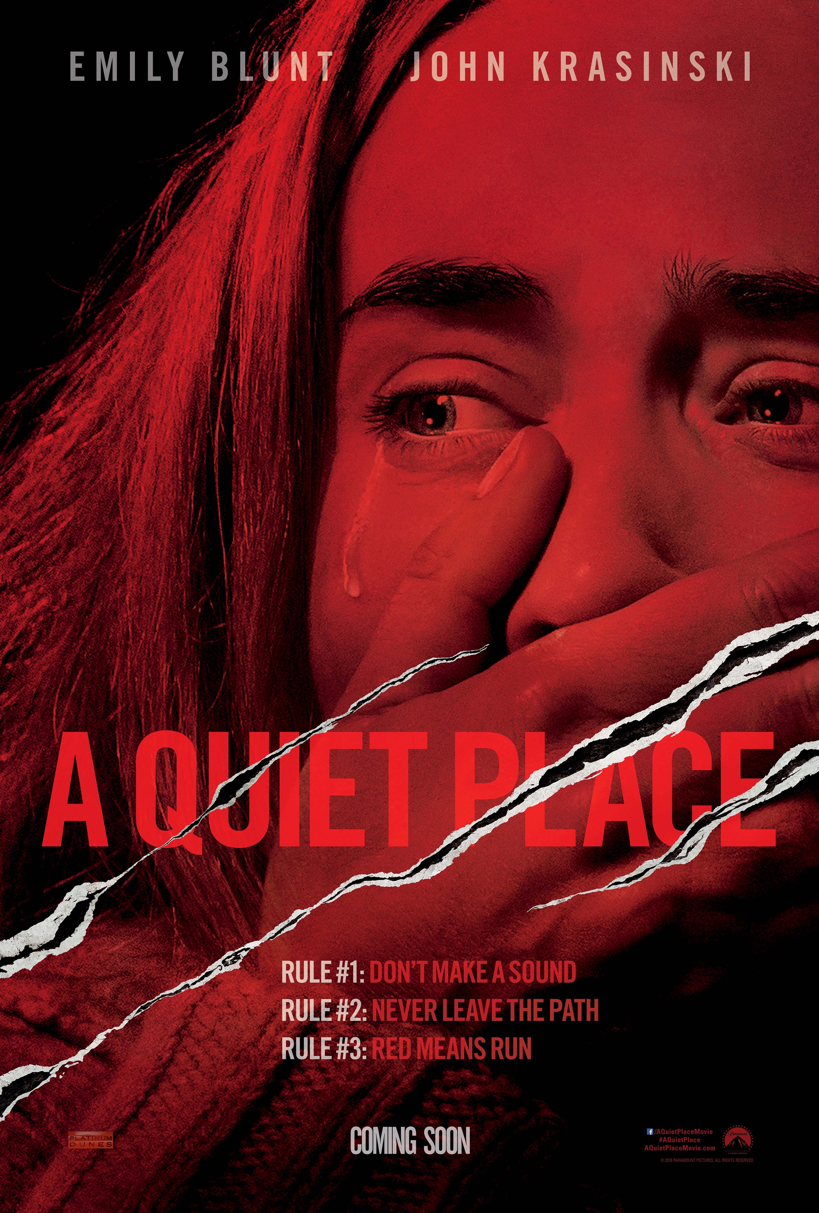 A Quiet Place Canvas Movie Poster Wall Print Semi Gloss 24x36 New Various good Sizes