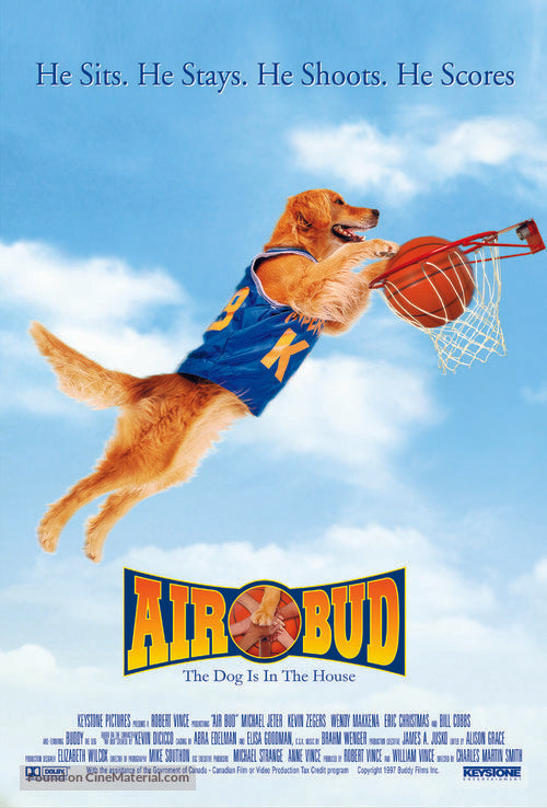 Pixel Demon Air Bud Movie Poster A2 Size