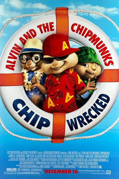 Alvin and the Chipmunks: Chipwrecked A2 Movie Poster-Pixel Demon