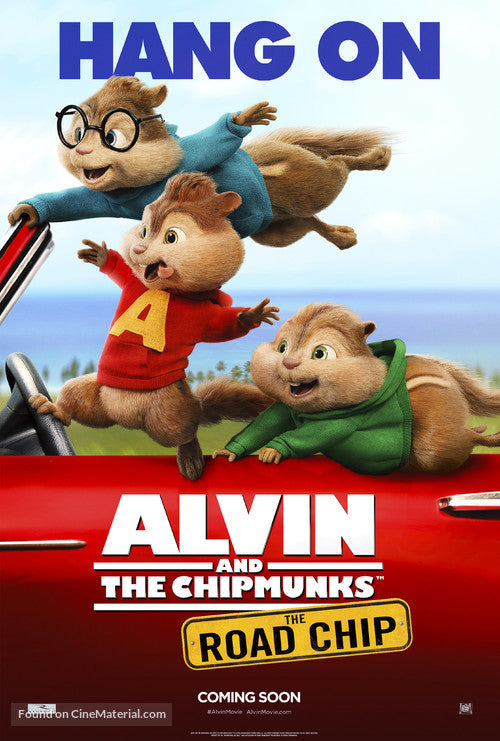Alvin and the Chipmunks: The Road Chip A2 Movie Poster-Pixel Demon