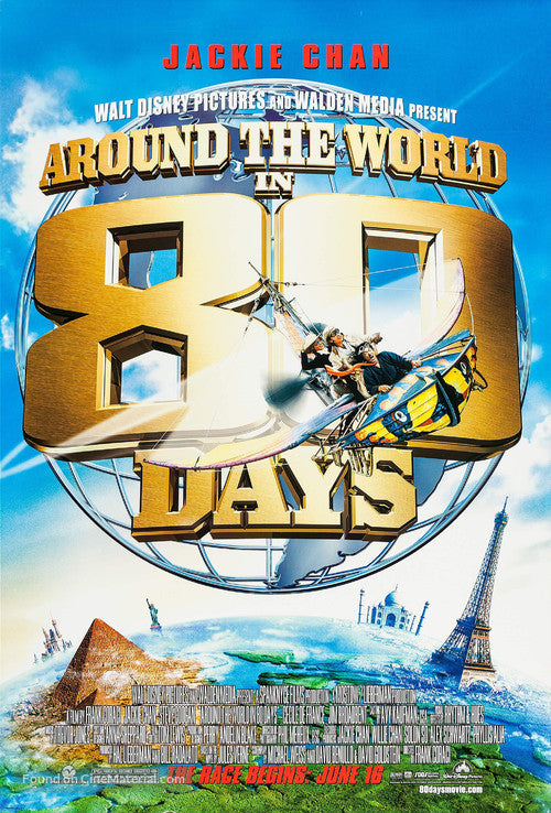 Around the World in 80 Days Cinema Movie Poster A2 Size