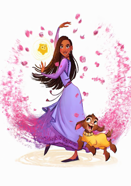 Disney Princess Watercolour Asha A2 Size Posters-Pixel Demon