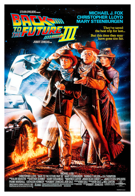 Back To The Future Part iii A2 Size Movie Poster-Pixel Demon