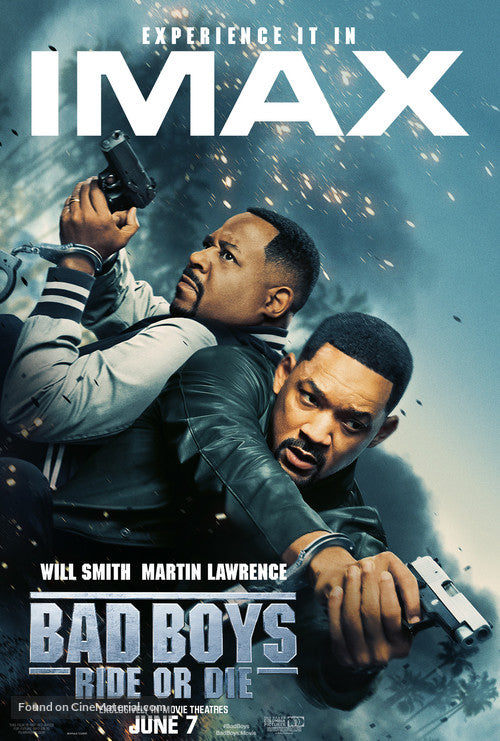 Bad Boys: Ride or Die Cinema Movie Poster A2 Size Version 2