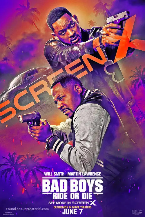 Bad Boys: Ride or Die Cinema Movie Poster A2 Size Version 4