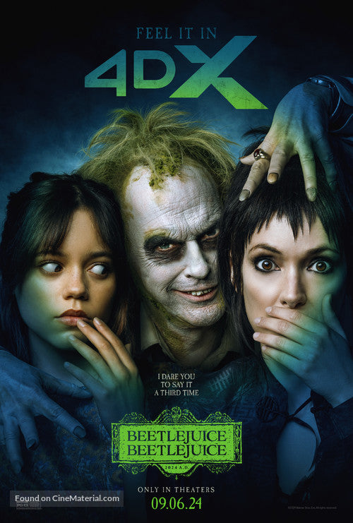 Beetlejuice Beetlejuice Cinema Movie Poster A2 Size Version 4