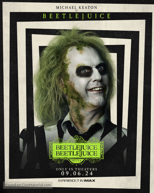 Beetlejuice Beetlejuice Cinema Movie Poster A2 Size Version 6