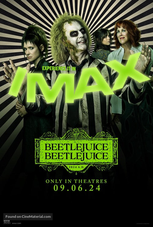 Beetlejuice Beetlejuice Cinema Movie Poster A2 Size Version 3