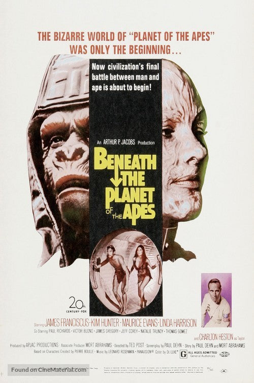 Beneath the Planet of the Apes Cinema Movie Poster A2 Size