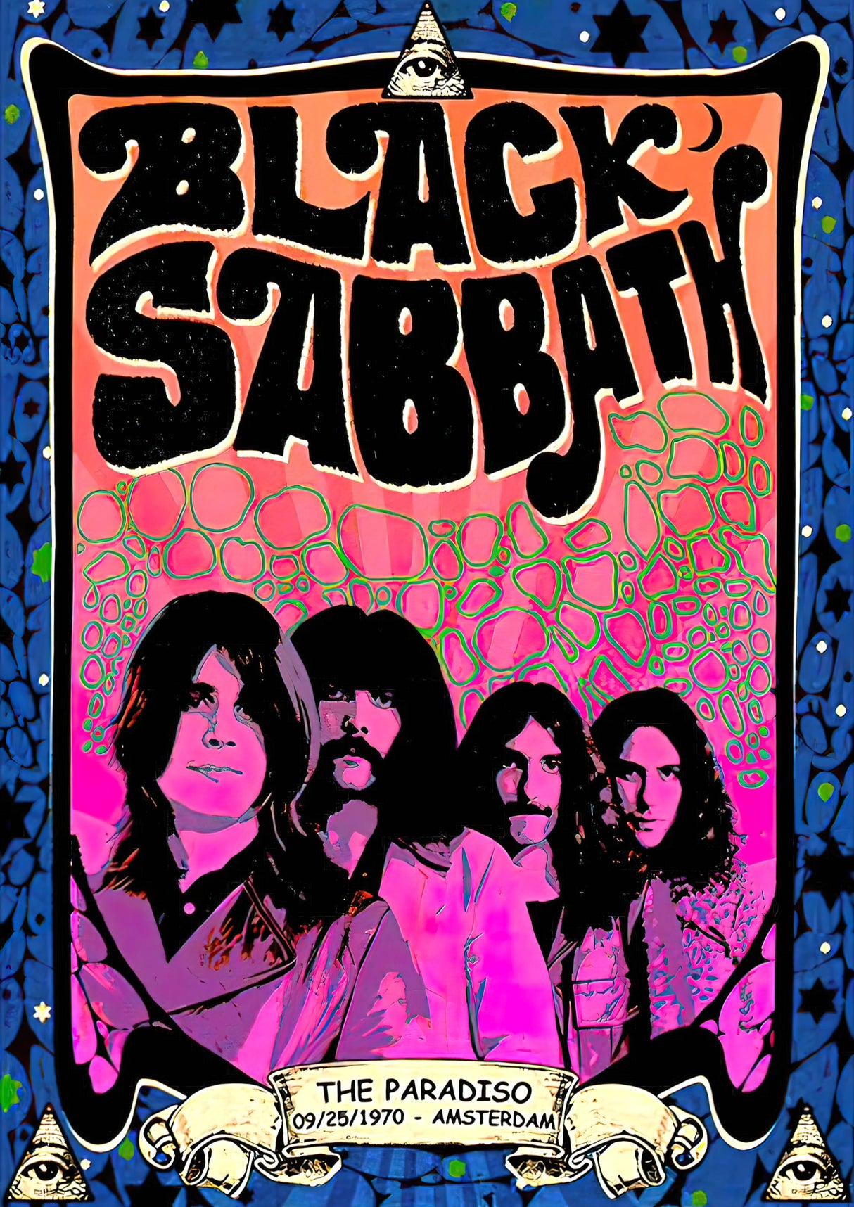 Black Sabbath 3 Vintage Gig A2 Size Posters-Pixel Demon