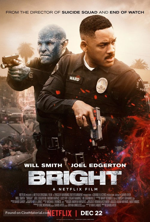 Bright Cinema Movie Poster A2 Size