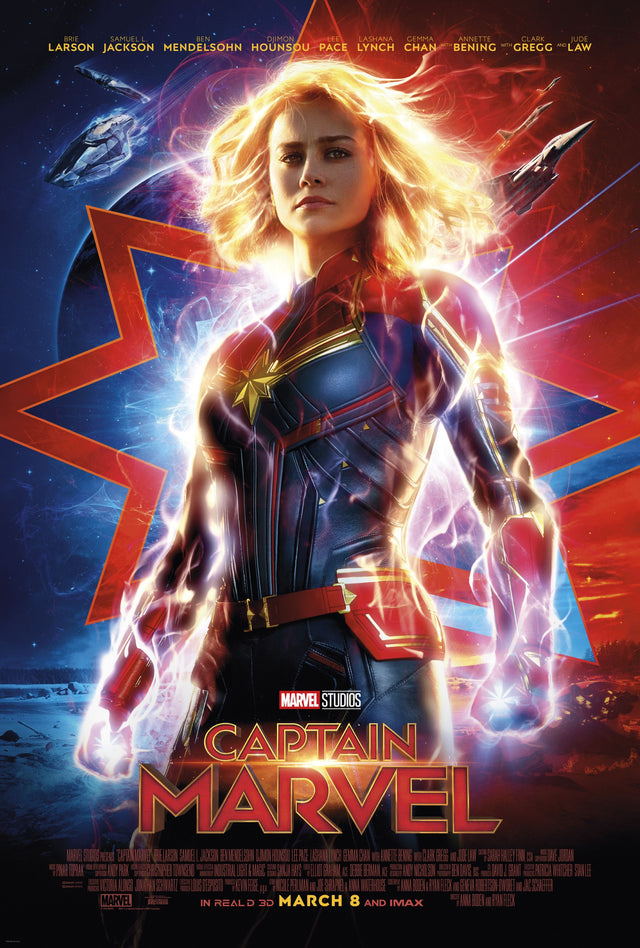 Captain Marvel A2 Size Movie Poster-Pixel Demon