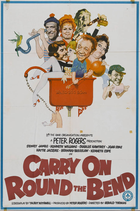 Carry On Round The Bend A2 Size Movie Poster-Pixel Demon