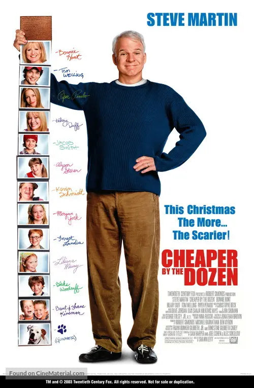 Cheaper by the Dozen Cinema Movie Poster A2 Size