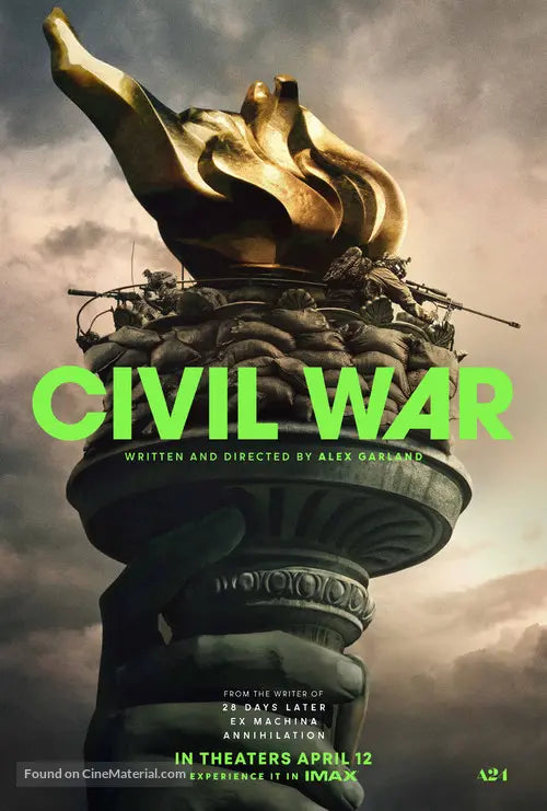 Civil War Cinema Movie Poster A2 Size Version 2