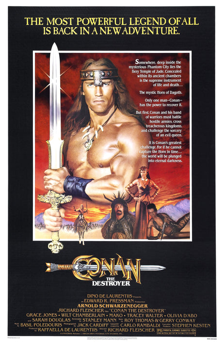 Conan The Destroyer A2 Size Movie Poster-Pixel Demon