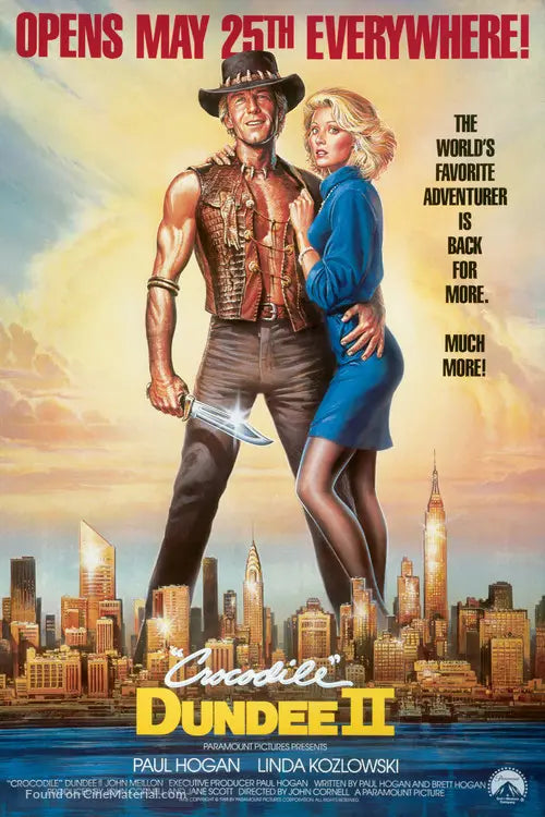 Crocodile Dundee II Cinema Movie Poster A2 Size