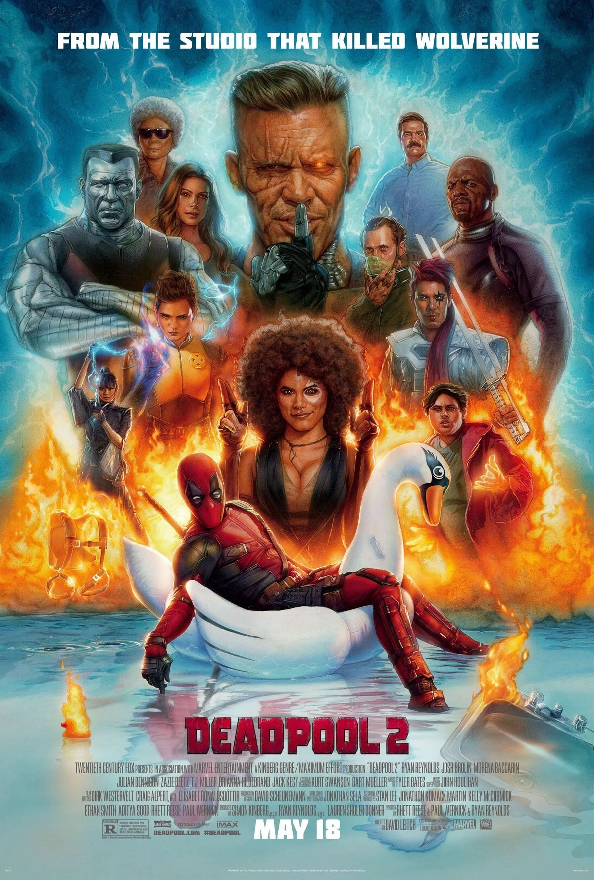 Deadpool 2 A2 Size Movie Poster-Pixel Demon