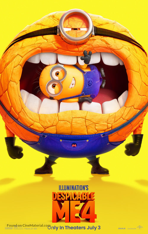Despicable Me 4 Cinema Movie Poster A4 Size Version 2