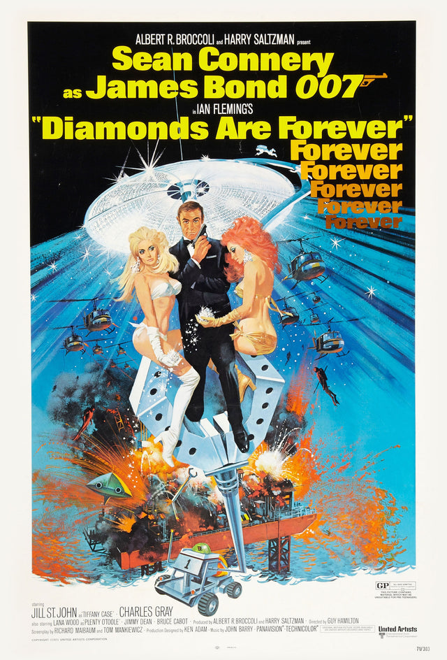 Diamonds Are Forever A2 Size Movie Poster-Pixel Demon