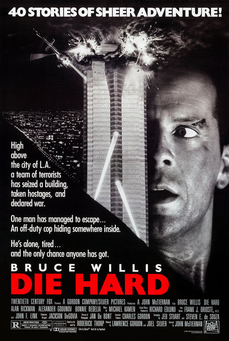 80s Classic Action Movie Posters Die Hard A2 Movie Poster - Pixel Demon