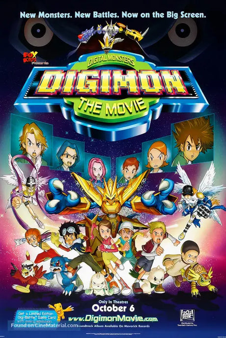 Pixel Demon Digimon: The Movie Movie Poster A2 Size