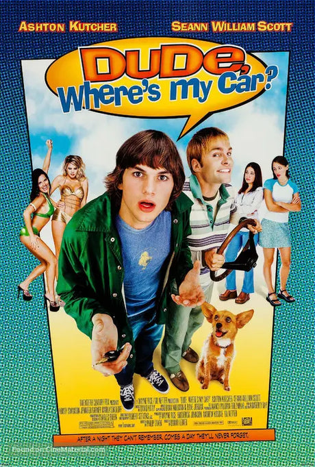 Pixel Demon Dude, Where's My Car? Movie Poster A2 Size