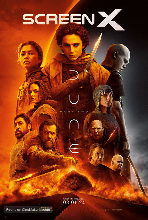Dune Part 2 Cinema Movie Poster A2 Size Version 3