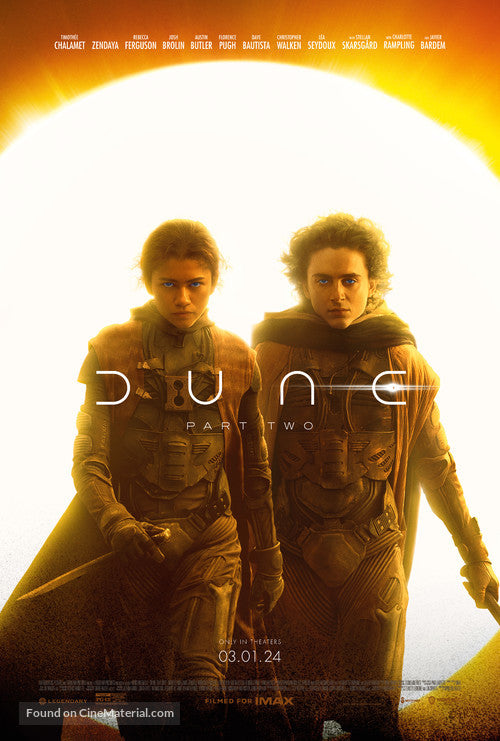 Dune Part 2 Cinema Movie Poster A2 Size Version 5