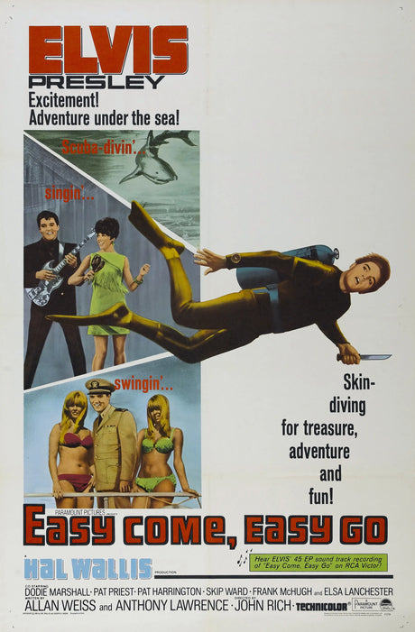 Elvis Presley Easy Come Easy Go A2 Size Movie Poster-Pixel Demon