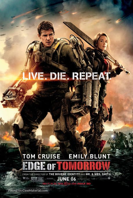 Edge of Tomorrow A2 Movie Poster-Pixel Demon