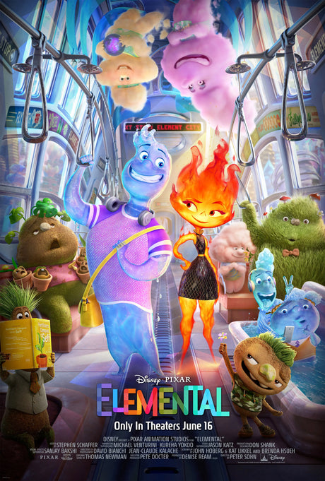 Elemental A2 Size Movie Poster-Pixel Demon