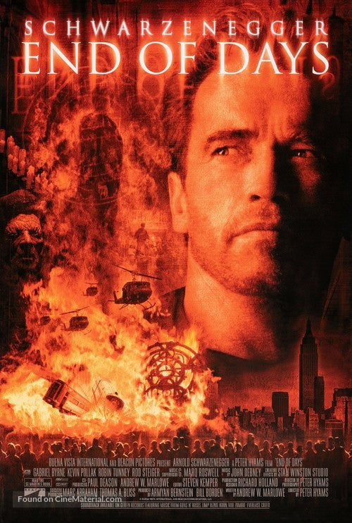 End of Days Cinema Movie Poster A2 Size
