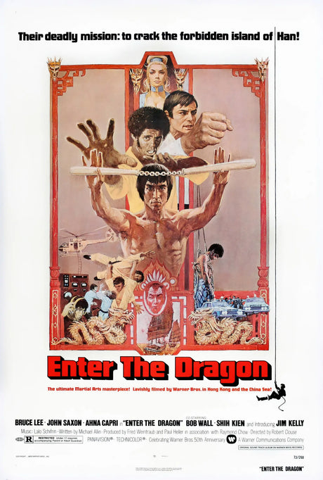 Bruce Lee Enter The Dragon A2 Size Movie Poster-Pixel Demon