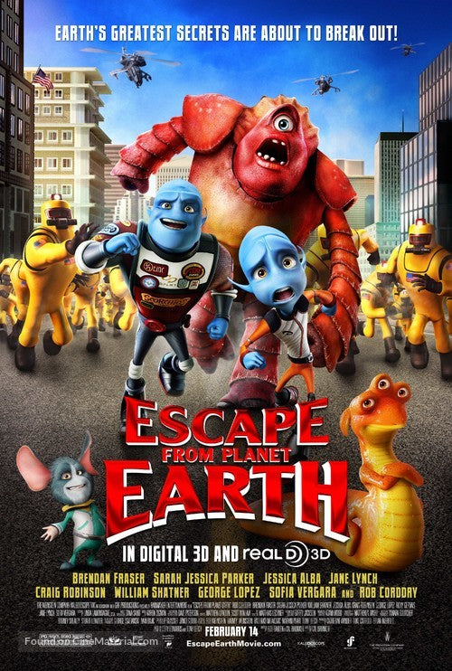 Escape from Planet Earth Cinema Movie Poster A2 Size