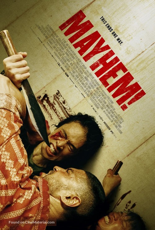 Mayhem Cinema Movie Poster A2 Size