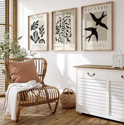 Matisse Picasso Wall Art Neutral And Black Set A2 Size Posters-Pixel Demon